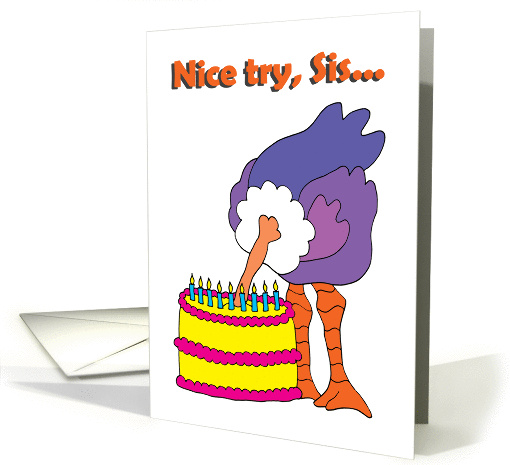 Sister Birthday - Can't Hide card (55013)