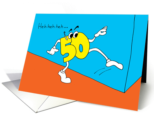 brother 50th Birthday - Sneaks Up on You card (56703)