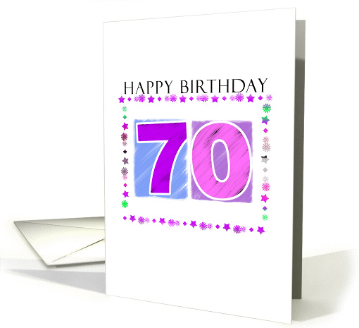 70th birthday card (76302)