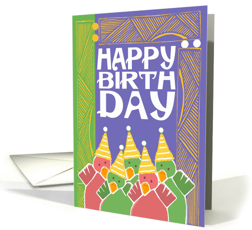 Birthday, Happy Birthday, Birds, Folk Art card (616350)