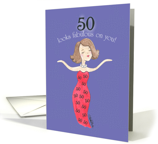 Birthday card for 50 year old woman sales