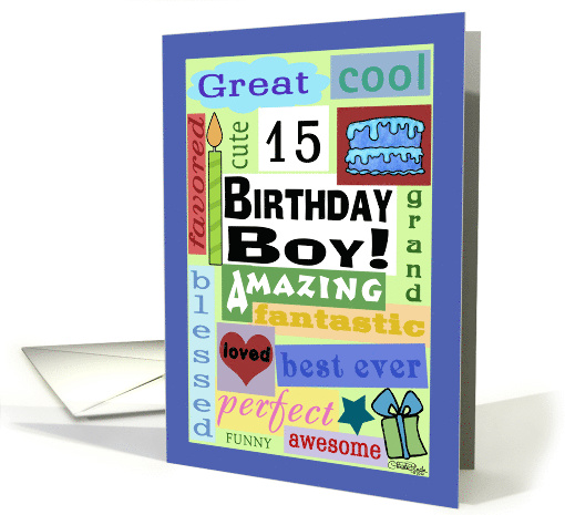 happy 15th birthday card