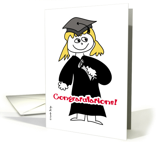 Graduation - Girl card (62292)