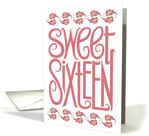Sweet Sixteen card (129429)