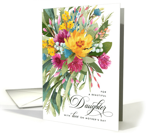 Happy Mother's Day Beautiful Bouquet for Daughter card (1598128)