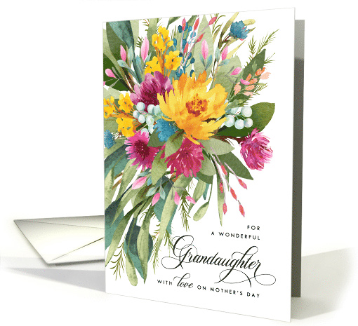 Happy Mother's Day Beautiful Bouquet for Granddaughter card (1598198)
