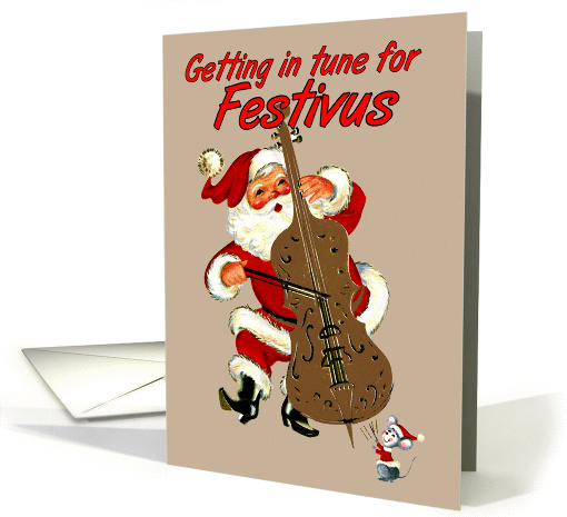 Tuning Up For Festivus card (76348)