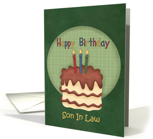 Son In Law Happy Birthday card (1004349)