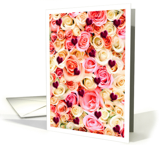 Hearts & Roses For My Love card (210032)