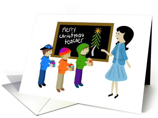 Merry Christmas Teacher from Three Wise Students card (1414162)
