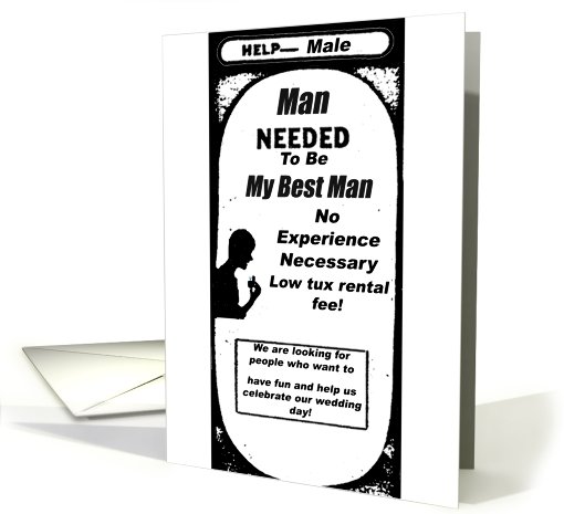 best man needed card (438956)
