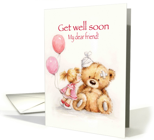 Get Well Teddy Bear | Greeting Card