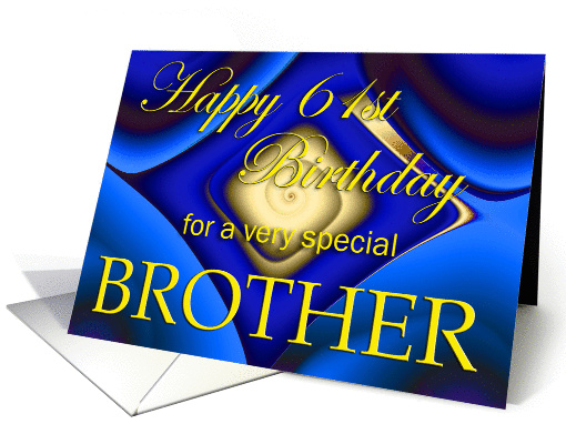 Happy 61st Birthday Brother card (226497)