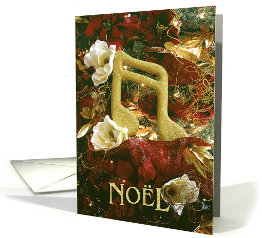 Christmas for music lover, musical note with magnolias and... (220665)