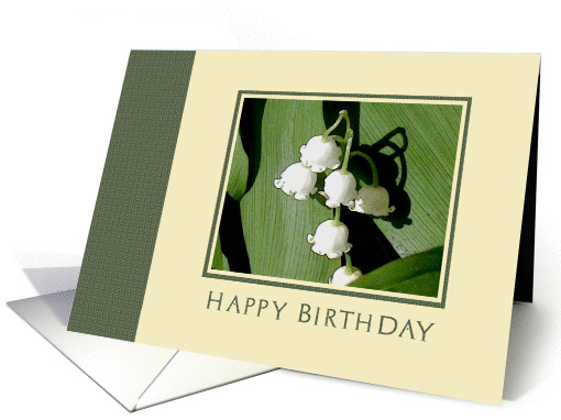 Lily Of The Valley Birthday card (83180)