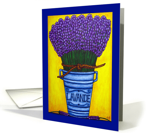 Colours of Provence Birthday card (80912)