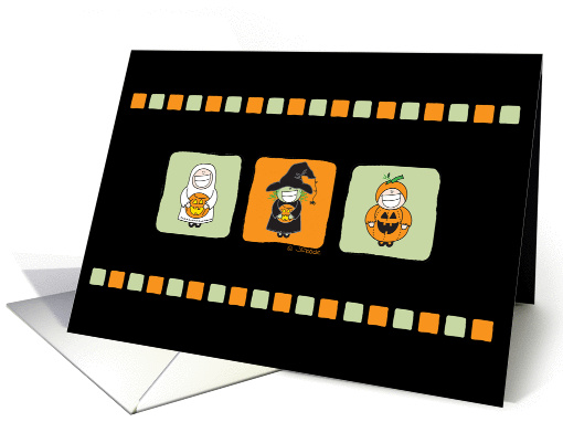 Cute Halloween Trio card (84245)