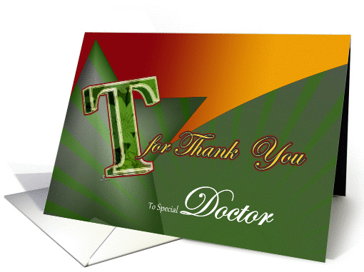 Doctor Thank you card sincere gratitude T for thank-you card (977461)