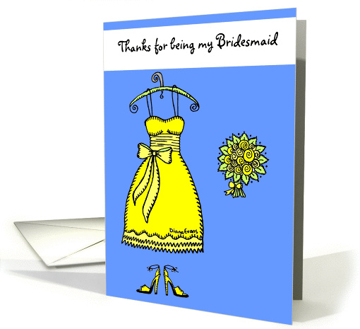 Thank you for being my Bridesmaid card (136747)
