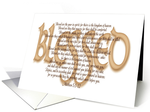 Beatitudes - Blessed (notecard) card (87092)