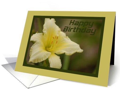 Birthday Flower card (534850)