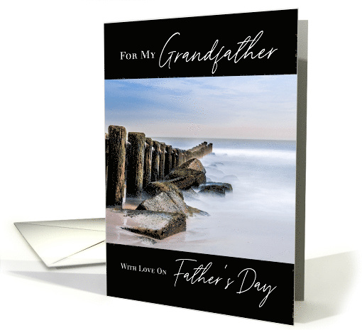 Seaside Ocean Jetty Father's Day for Grandfather card (1615496)