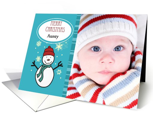 Merry Christmas Aunty- Photo card (861316)