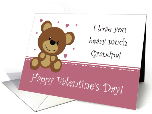 Bear Valentine - Grandpa card (891789)