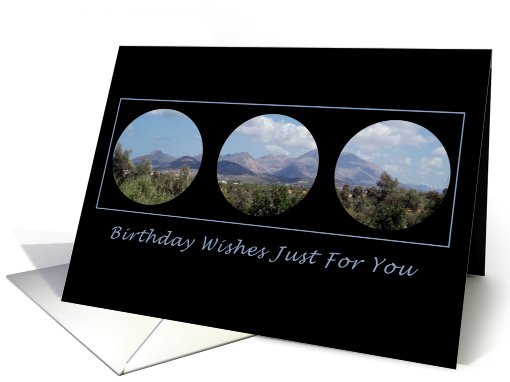 Mountain Circles Birthday card (562689)
