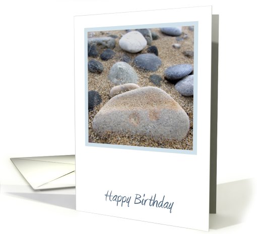 Beach Pebbles Birthday card (786442)