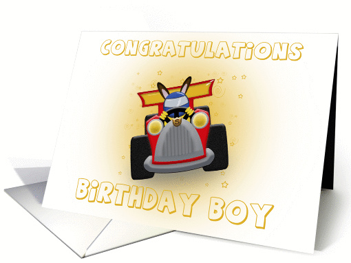 Congratulations Birthday Boy card (386336)