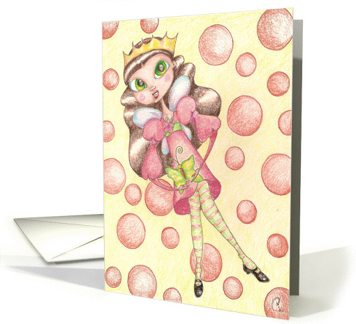Birthday Bubble Fairy card (102215)