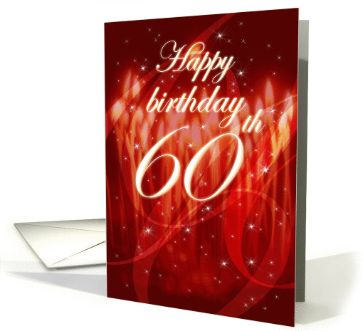 Happy Birthday - 60th card (103754)