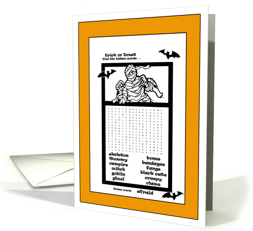Color Me - Mummy Word Search Puzzle Coloring Book... (265391)