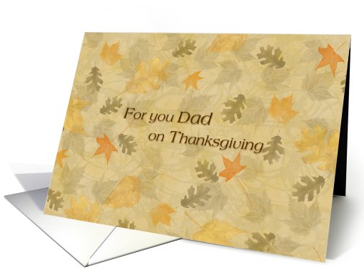 Thanksgiving - Dad - Fall Leaves card (816742)