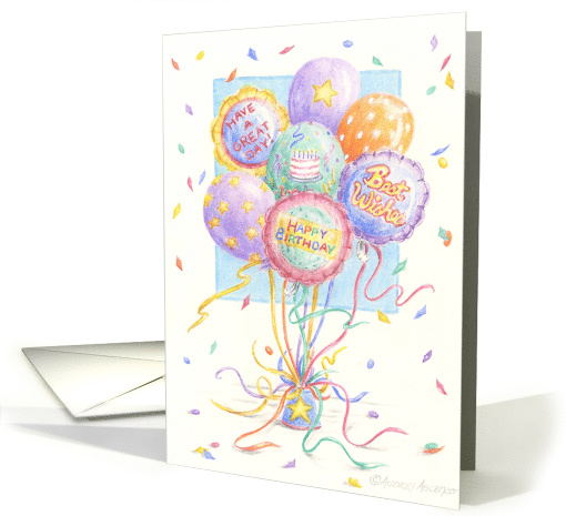 Christian Birthday Balloons and Birthday Wishes card (1333592)