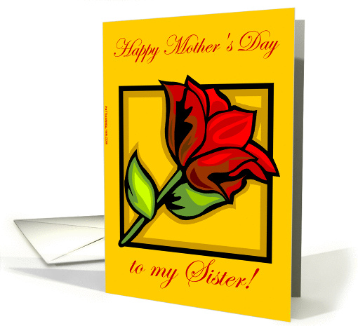 Happy Mother's Day to my sister! card (167217)