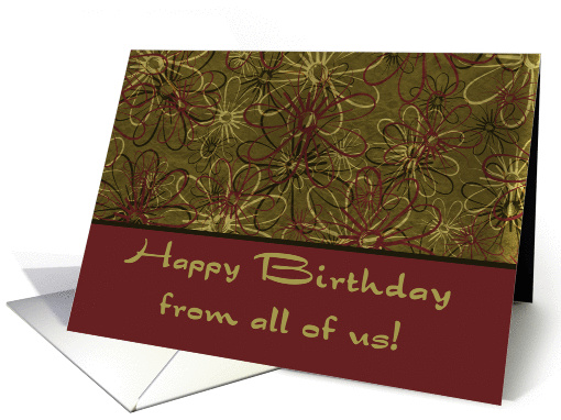 Happy Birthday from all of us! card (227095)