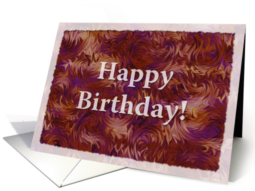 Birthday Card with Fiery background card (964247)