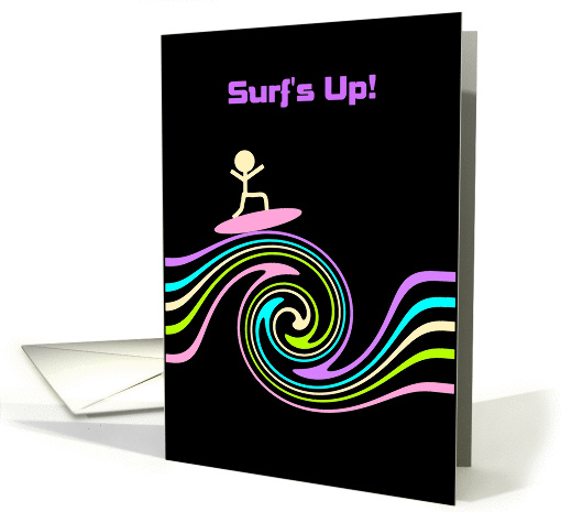Surf a Rainbow card (140819)