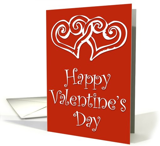 valentine day with smile and heart card (564765)