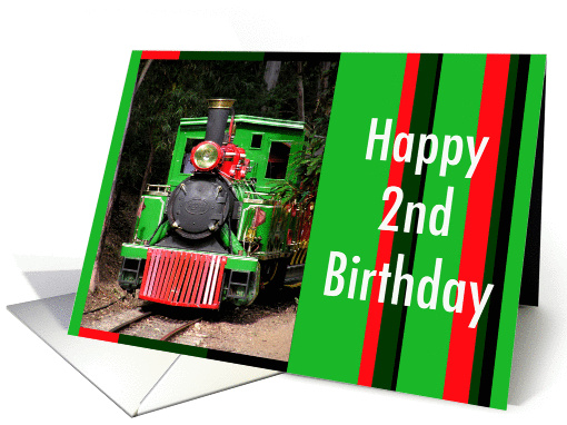 Train Happy 2nd Birthday card (197751)