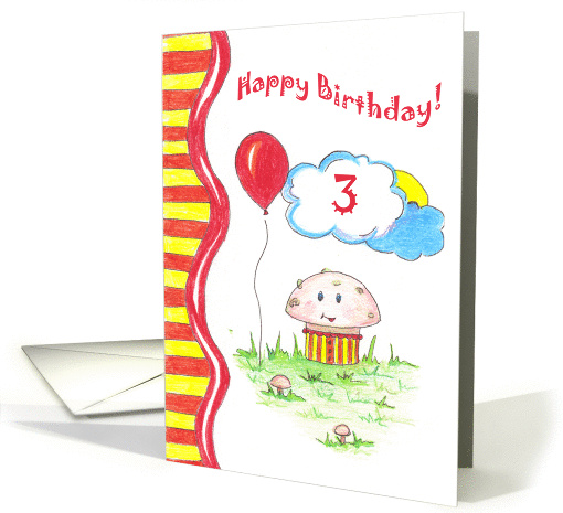 Happy 3rd Birthday card (249510)