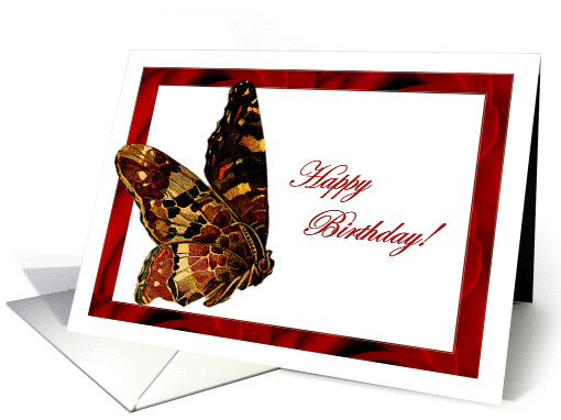 Wild Butterfly Birthday card (897997)