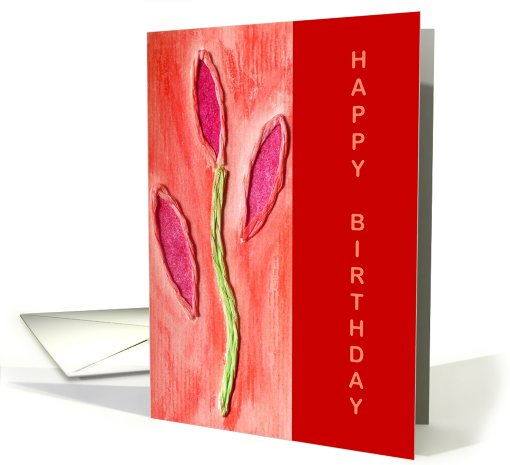Happy Birthday - With Words card (207041)