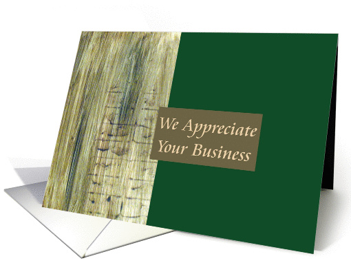 We Appreciate Your Business - Green card (218897)