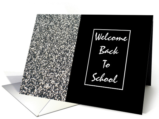 Welcome Back To School - Blank card (230645)
