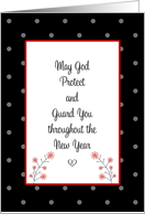 Religious New Year Card-May God Protect and Guard You card