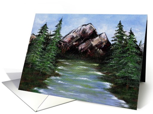 Happy Father's Day, Landscape-Moutain Lake card (429230)
