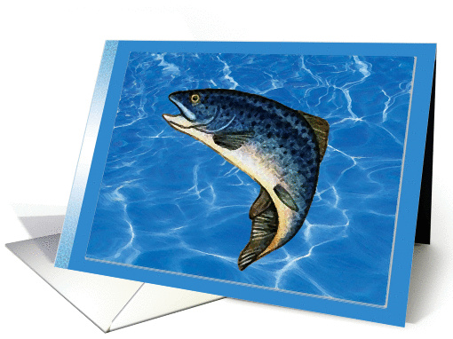 Give a man a fish, Birthday card (336739)
